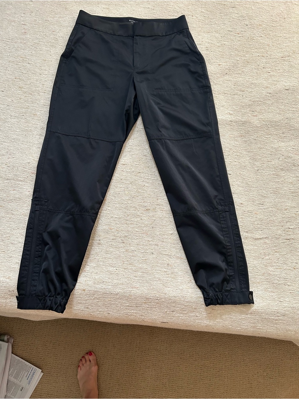 Athleta Radiant Jogger. Satin. Like new condition, never worn. Cute cut, stylish